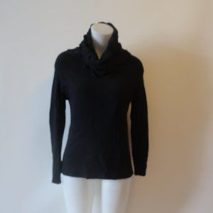 Womens Own It Black Italian Turtleneck Sweater L *